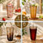 100 tasses en plastique noir 18 oz