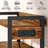 4-Tier Printer Stand with Outlet, Adjustable Shelf & Anti-Tip Kit, Large Storage Organizer, Tall Printer Shelf, for Office, Kitchen, Living Room