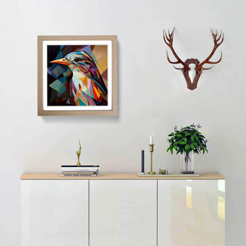 Single Picture Frame Print, Oak