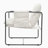 2 Sets 1 Case, Upholstered hanging armchair with arm pocket , crushed foamcushions and skin-friendly braid for living room and bedroom.-1615380901