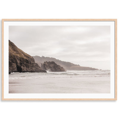 Mendocino Moody Cliffs Print by Carly Tabak