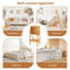 Nahrain 80cm H x 37cm W Solid Wood Standard Bookcase