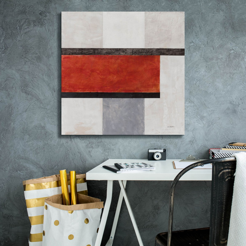 Toile épique Graffiti «Balance Beam 1 No Lines» par Mike Schick, 18 po x 18 po, H 26 po x l 26 po x P 1,5 po
