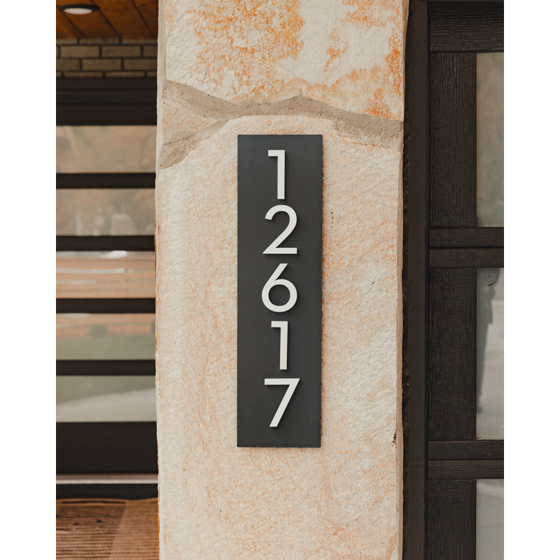 Grande plaque d'adresse murale Simply Sweet, Noir, Oui, Noir