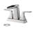 2-handle Bathroom Faucet with Drain Assembly-87197484