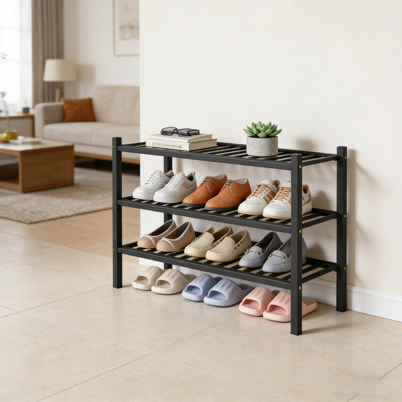 Bamboo Shoe Rack