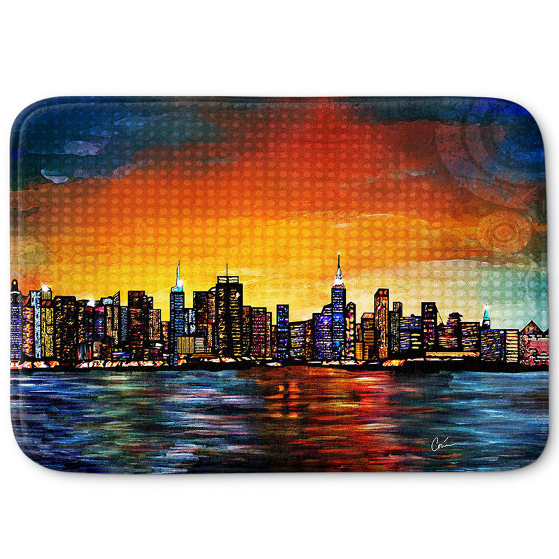 Non-Slip Bath Mat, 34" W x 21" L x 1" H