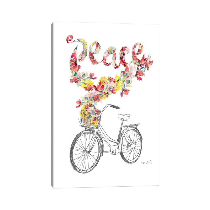 Love & Peace Ii 1 Piece Wrapped Canvas Wall Art, 101.6 cm H x 66.04 cm W x 3.175 cm D
