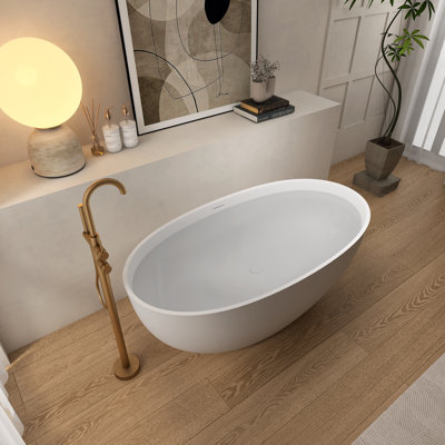 Baignoire de trempage autoportante 55,11 po
