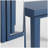 Artfully Sculpted Navy Blue Oak Veneer Console Table for Entryway, Hallway & Living Room-1455554774