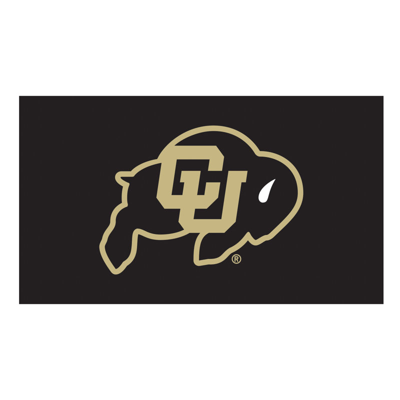 Tapis polychrome en PVC, 16 po x 28 po, Université du Colorado