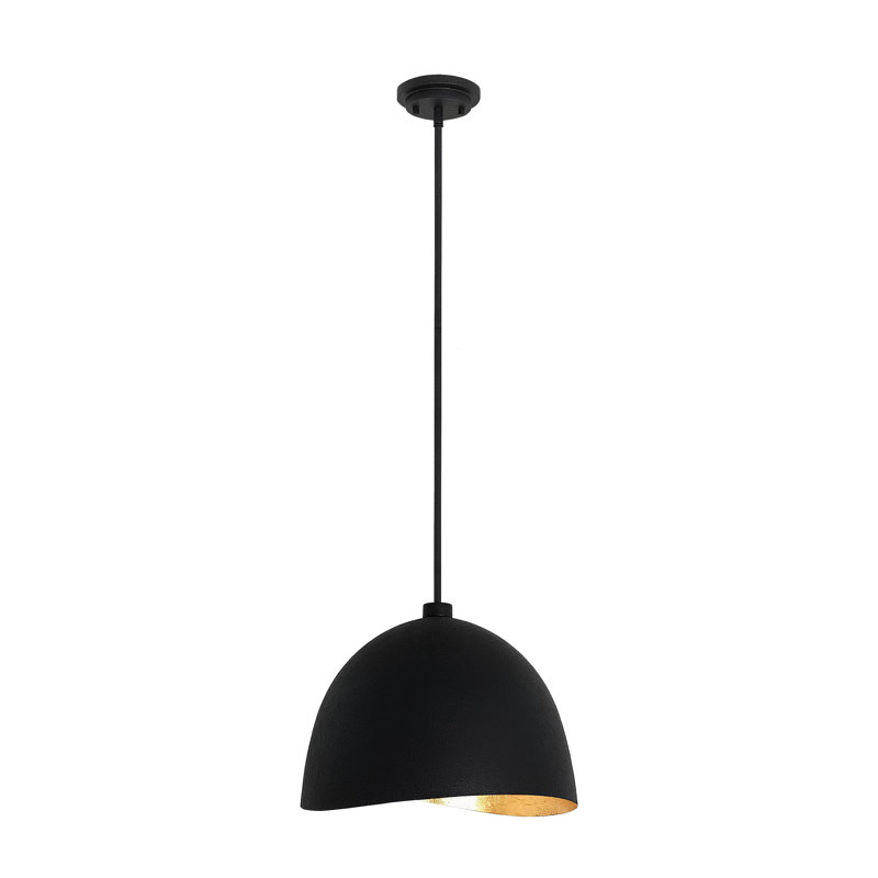 George Kovacs Eclos 15" Wide 1 Light Pendant, Black