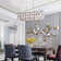 6-Light Chrome Chandelier With Clear And Smoke Crystal Accents