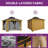 Aluminum Patio Gazebo with Wood Grain-94553198