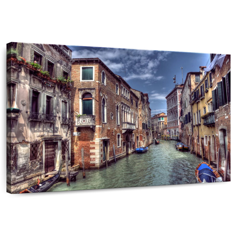 Lilie Venice Street Canal, 20" H x 30" W