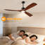 Ventilateur de plafond intelligent de 52 pouces avec éclairage à intensité variable 3 couleurs, moteur CC réversible à 6 vitesses, télécommande et ensemble d'éclairage-1497493366-1497528964