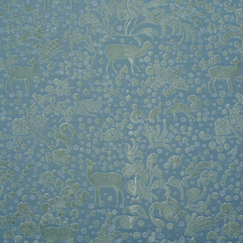 Tissu forêt Arbor, Bleu ardoise