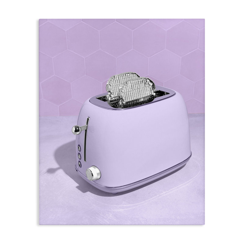 Disco Toast sur toile mauve, design par Lish Creative, 30 x 24