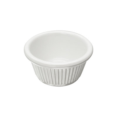 Thunder Group Inc. Round Melamine Stainless Steel 1 Piece Ramekin / Soufflé Dish Bakeware Set