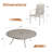 Lehigh 10-Person Patio Dining Set with 63" Round Dining Table and 10 PVC-coated polyester Dining Chairs-1355416861