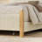 Bed Frame and Headboard, Corduroy Upholstered Bed Frame, Vertical Channel Design Headboard-1261560311-1261560307