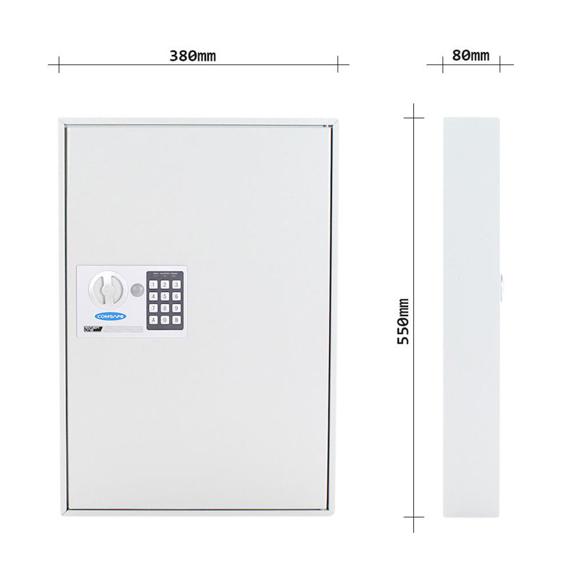 Metal Wall Organizer with Key Hooks