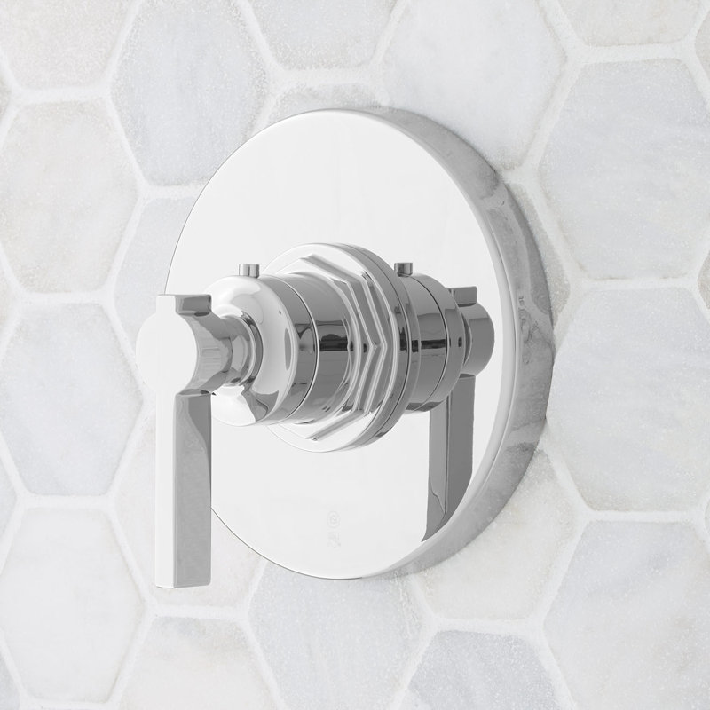 Signature Hardware Greyfield Thermostatic Trim & .5" Valve, 0.5", Chrome