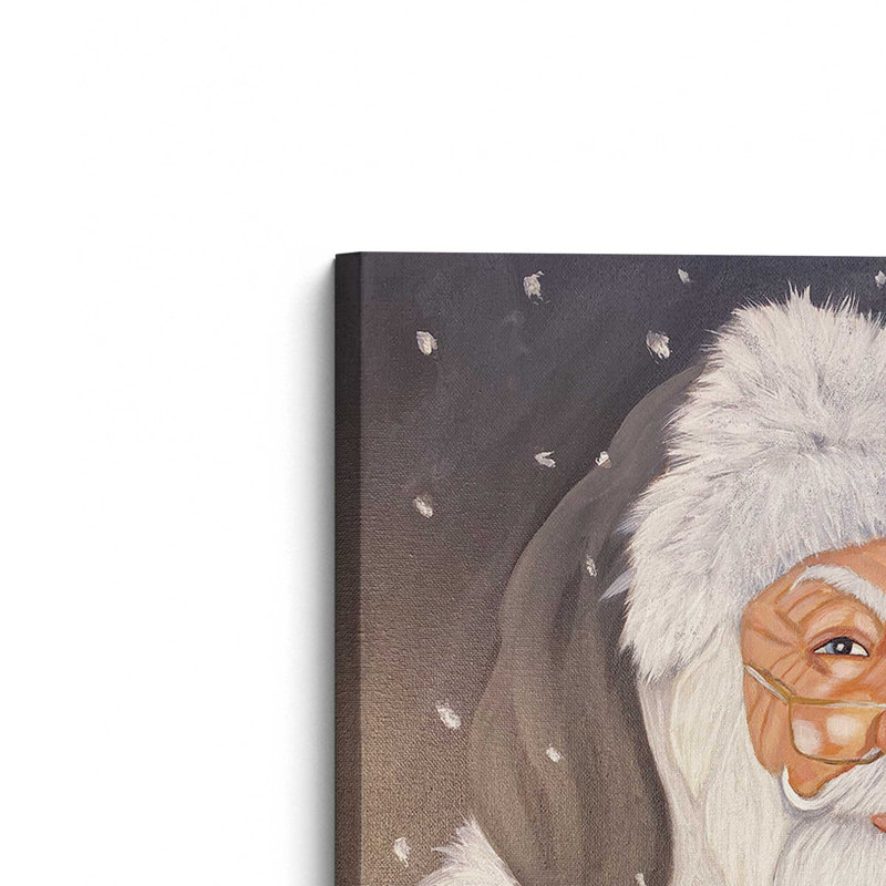 «Santa Portrait» par Ashley Justice, reproduction d'art, Toile tendue, L 18 po x H 24 po, Ne s’applique pas