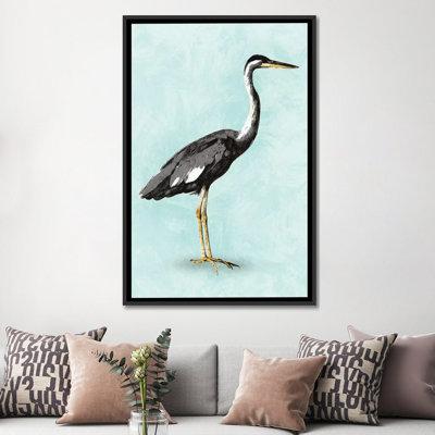 « mer shore oiseau i », reproduction sur toile