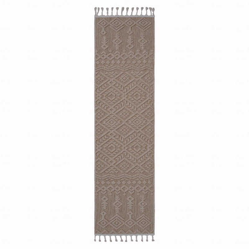 Runner Area Rug  - 2' X 8' Traditional Indoor / Outdoor, Runner 2'2" x 8'