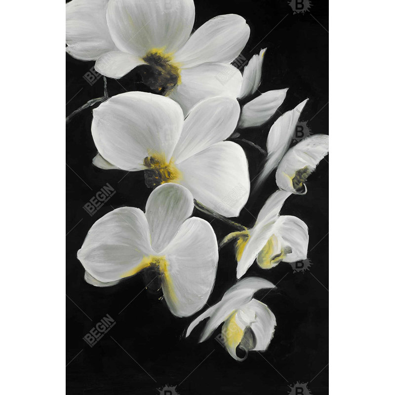"Beautiful Orchids" sur toile, H 36 po x l 24 po