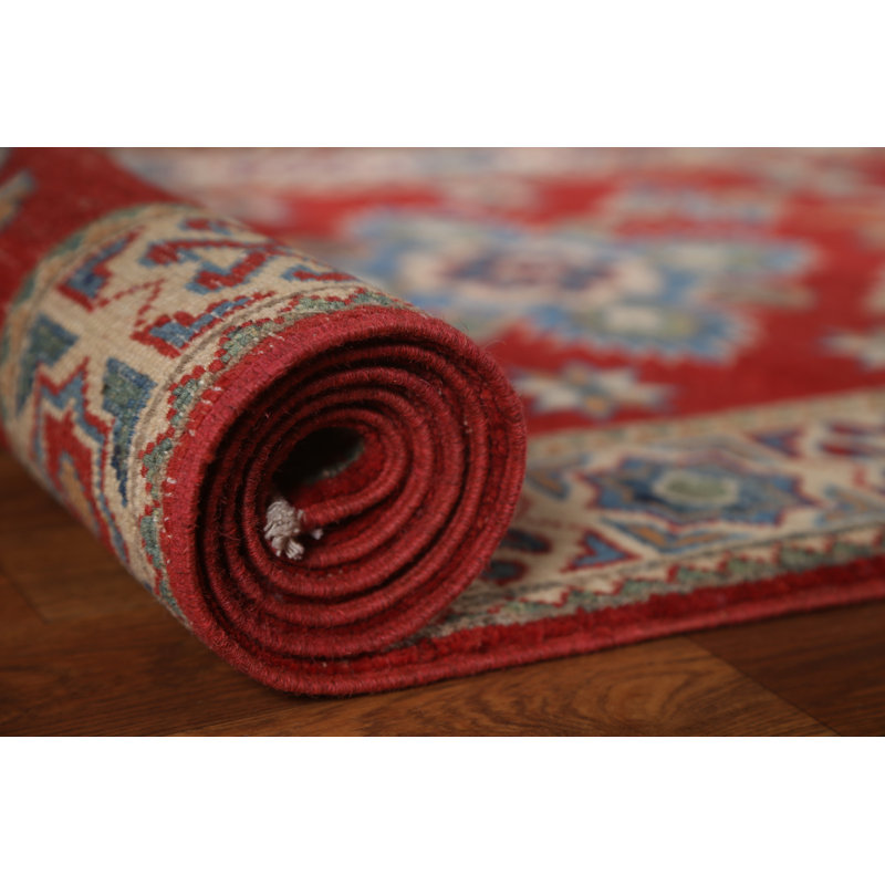 One-of-a-Kind 2'9'' X 9'10'' New Age Runner Wool Area Rug in Red