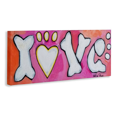 «Love with Bone Letters», art mural par Nettie Price