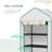 5 Tier Mini Greenhouse, Small Portable Greenhouse With PE Cover, Roll-Up Zippered Door, 76" X 35.4" X 19.3", White-123052225