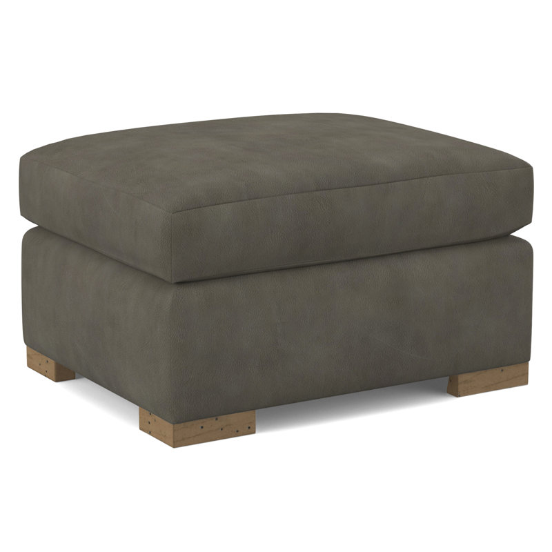 Square Ottoman, Applause Porpoise, Espresso