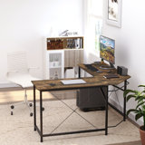 Magoon L-Shaped Metal Base Computer Desk