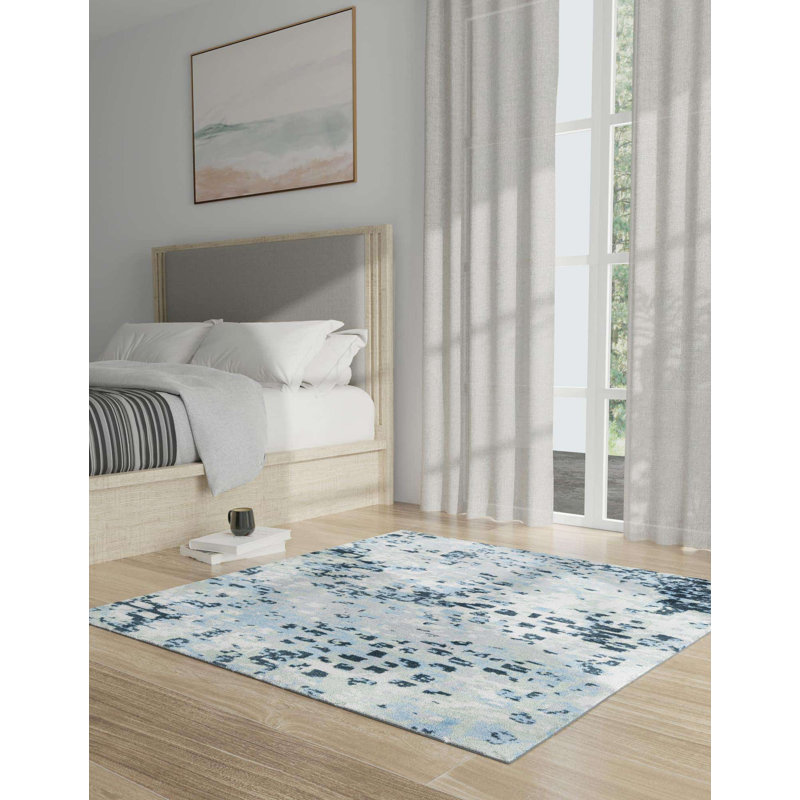 Azion Abstract Indoor Rug, Square 7'10"