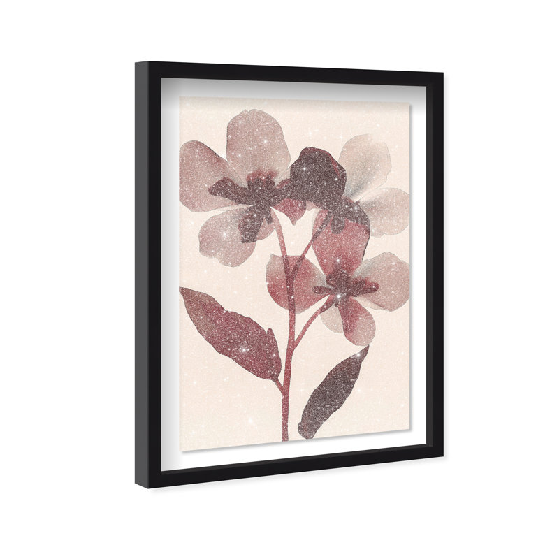 Crimson Coastline II Shadowbox Abstract Print by Oliver Gal, Black Frame, 10 x 15, 37.5"H x 25.5"W, Black Frame