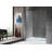 Makata 60 in. W x 72 in. H Hinged Frameless Shower Door with Clear Glass-50266320
