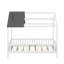 Lit simple en bois avec clôture-228077492