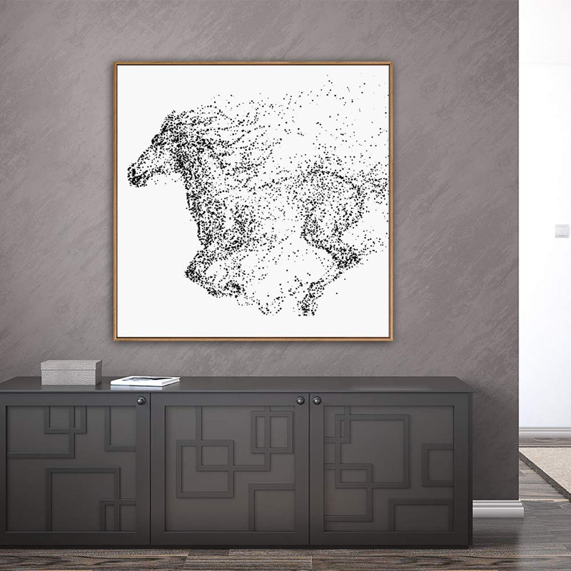 H15 Abatract, reproduction d'art sur toile, Naturel, H 16 po x l 16 po