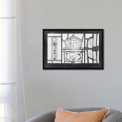 « french jardin blueprints iii », impression sur toile