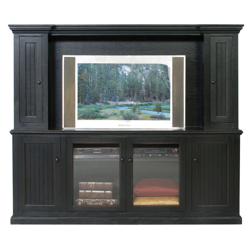 Didier Unfinished with Fireplace Included, Black, Glass