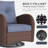 Layinsun 6 Pieces Outdoor Patio Furniture Set, Rattan Wicker Sectional Swivel Rocker Chairs Sets-1841163498-1841163501
