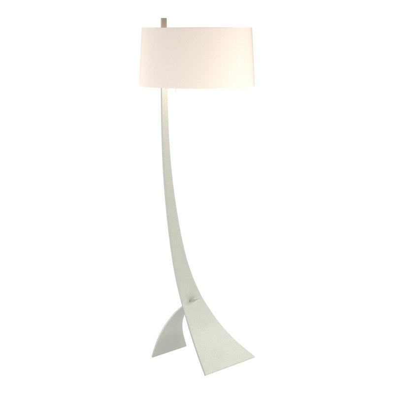 Stasis 58.5" Novelty Floor Lamp, Vintage Platinum, Flax