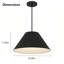 Luminaire suspendu à DEL noir de 22 pouces de diamètre-465254252-465254242