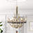 Brest 6 - Light Antler Dimmable Empire Chandelier