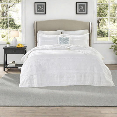 Elegant Reversible Bedding Sets, Microfiber Cotton, Shabby Chic King Size