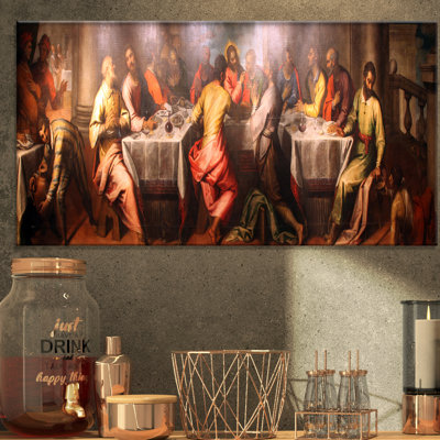 « leonardo de vinci »-cène classique-impression d’art graphique sur toile tendue