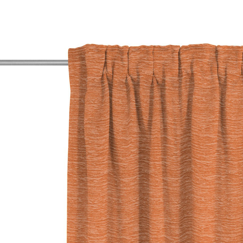Polyacrylic Opaque Pinch Pleat Curtain Panel, Terra, 132cm Width x 365cm Drop